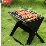Charcoal Barbecue Grill X-Shape