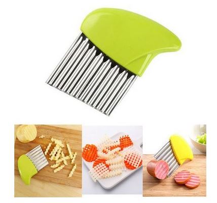 Crinkle French Fries Cutter Potato Peeler Vegetable Utility Slicer