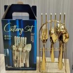 Cutlery set with stand 24pieces