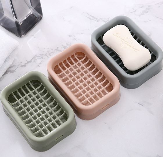 Double-layer drainable mesh soap dish