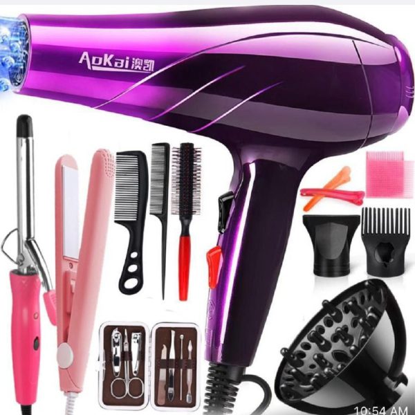 Hair Dryer With Complete Accessories