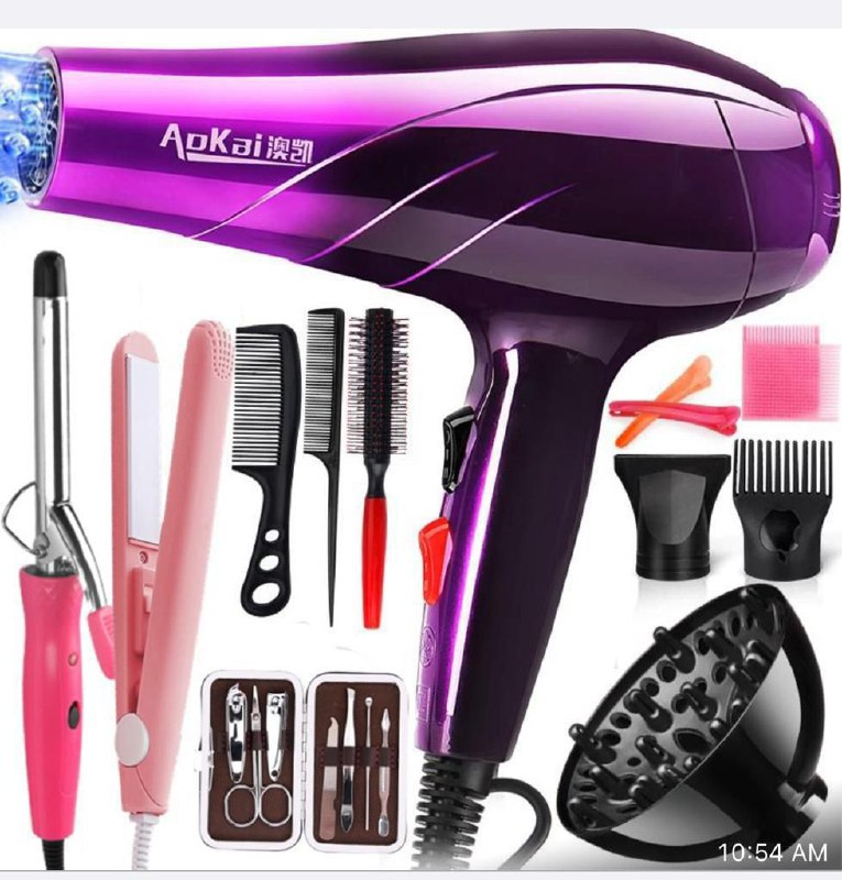 Hair Dryer With Complete Accessories
