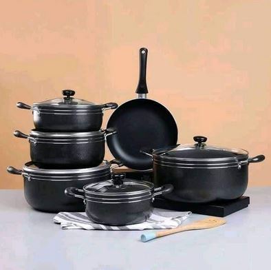 High Quality Non Stick Cooking Pot With Fry Pan 11pieces