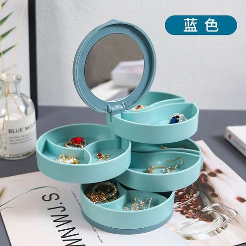Jewelry Storage Box With Mirror