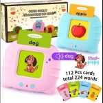 Kids Learning Toys: This toddler flash cards contain flash cards (double sided) which include covering subjects like animals, foods, vehicles, nature, daily necessities, fruits, vegetables, costumes, persons, jobs, shapes, colors. Fully meet the cognitive learning needs of 2-6 year olds. Easy to Use: The weight and size of this toddler learning toy is perfect for kids ages 2-6. kids only need to insert the card into the card reader slot, the card reader will pronounce the word. When an animal card or vehicle card is inserted, the card reader will play real animal or vehicle’s sound. Press repeat key to listen it again or press volume key to adjust sound volume. Kids can study independently. Premium Quality Educational Toy: This baby flash cards made of plastic materials, so kids can play with confidence. Screenless design protects eyes better, and keep baby away from the risks of electronic equipment. Kid’s Study Partner: Colorful illustrations and standard pronunciation can attract kid’s attention and interest. Whether at home, kindergarten, preschool, indoors and outdoors, kids can feel the fun of game learning as they like. At the same time, talking flash cards as wonderful , can help children to improve cognition, imagination, speaking and listening skills in happy learning. Wonderful Gifts for kids: It is very important to give gifts to kids.You can give this talking flash card to your kids. It is not just a toy, but also a learning tool for kids to grow up healthily and happily.