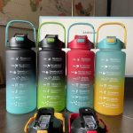 Motivational Water Bottle 2Liters, 800ml and 200ml