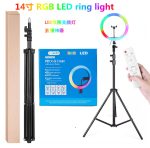 RGB Ring Fill Led Light With Phone Stand Tripod Stand - Image 2