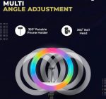 RGB Ring Fill Led Light With Phone Stand Tripod Stand - Image 4