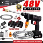 Rechargeable High Pressure Car Washer with 2 batteries