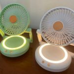 Rechargeable Rotating Fan Led Light