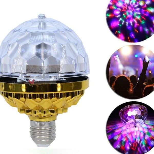 Rotating LED Magic Ball Bulb Disco Bedroom Bulb