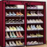Shoe rack with cover 12layers wine