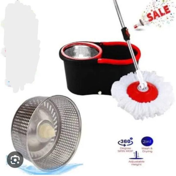 Spin Mop With Bucket Stainless Inner