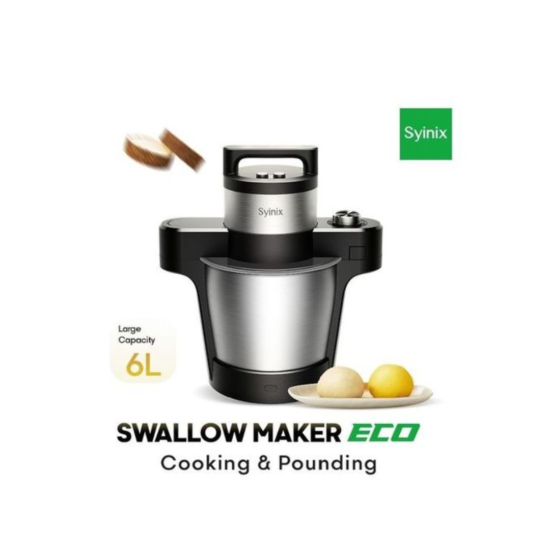 Syinix Swallow Maker ECO -Cooking & Pounding All In One 6Liters Syinix Swallow Maker ECO -Cooking & Pounding All In One 6Liters - Image 1