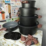 UCC Life Granite Coating Cookware Set–13 Pieces
