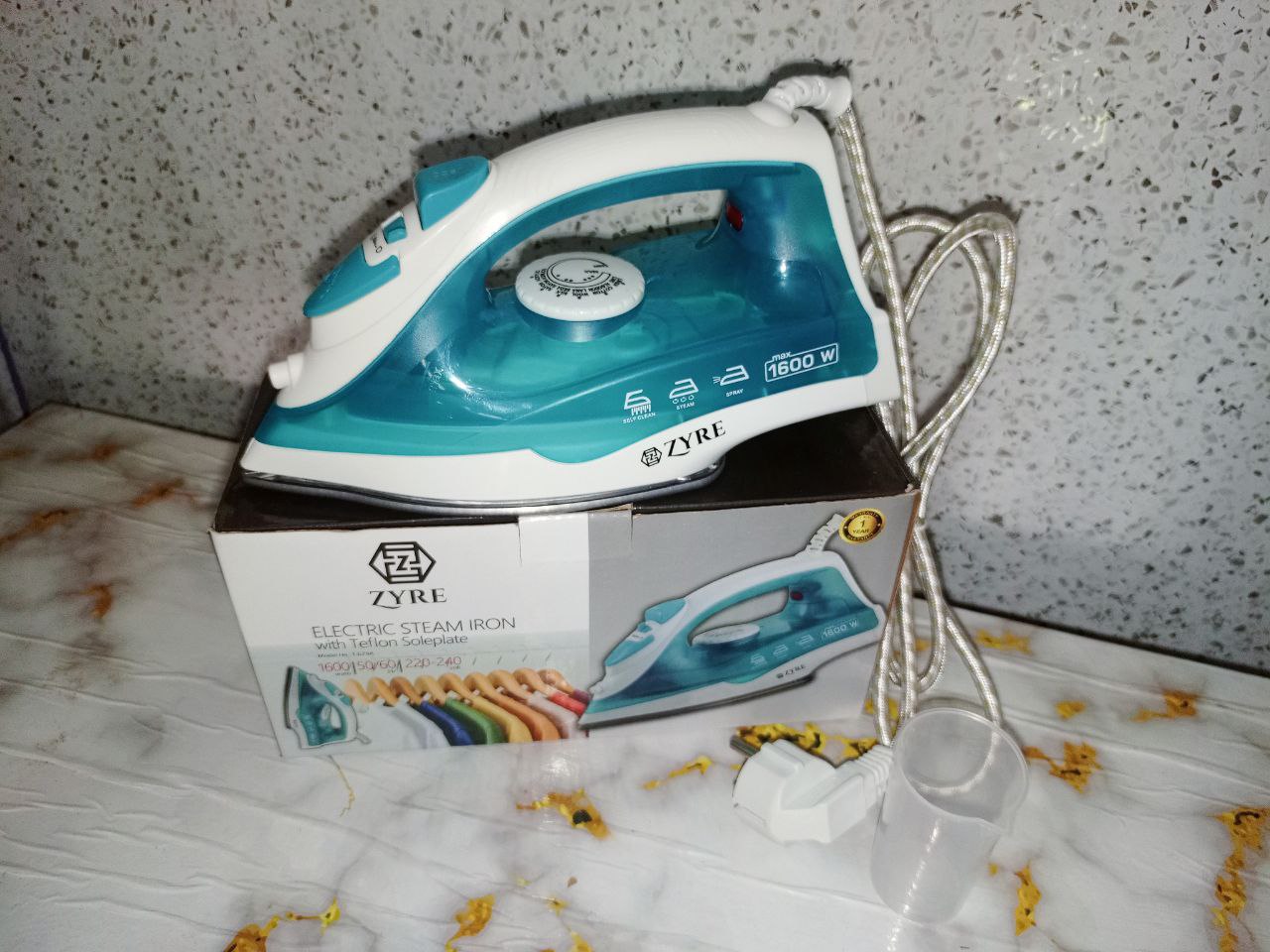 Zyre Electric Steam Iron With Teflon Soleplate Zyre Electric Steam Iron With Teflon Soleplate