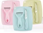 3-in-1 Kitchen Gift Set (Ceramic Knife Set Fruit Peeler Mini Cutting Board) - Image 2